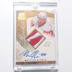 Mattias Ritola Rookie Card Gold UD THE CUP Hockey 2008/09 Red Wings 26/42